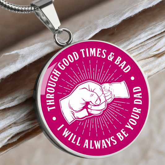 Through Good Times & Bad - Dark Pink Necklace