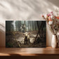 Jesus Running After a Lost Lamb - Gallery Wrapped Canvas - INCLUDES FREE SHIPPING