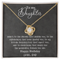 Daughter - Wonderful Person - Love Knot Necklace
